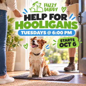 Does your dog greet visitors like a furry wrecking ball?